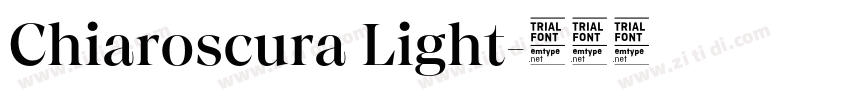 Chiaroscura Light字体转换